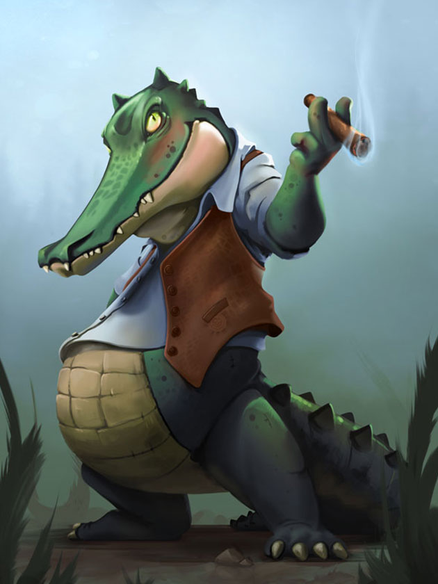 illustration-crocodile-cigare